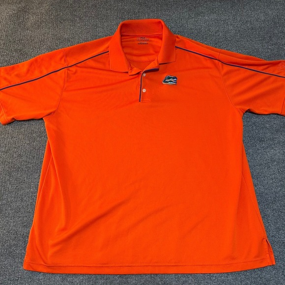 PGA Tour Other - PGA Tour Florida Gators Mens XXL Orange Performance Golf Polo Shirt Blue Trim